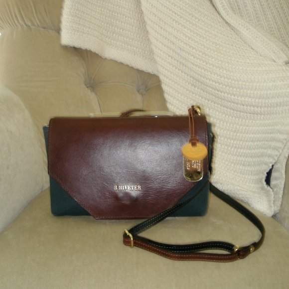 R.Riveter Bags Auth R Riveter Patton Navy Canvas Convertible